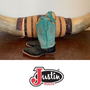 Justin tourquoise black color combo 🔥 🔥